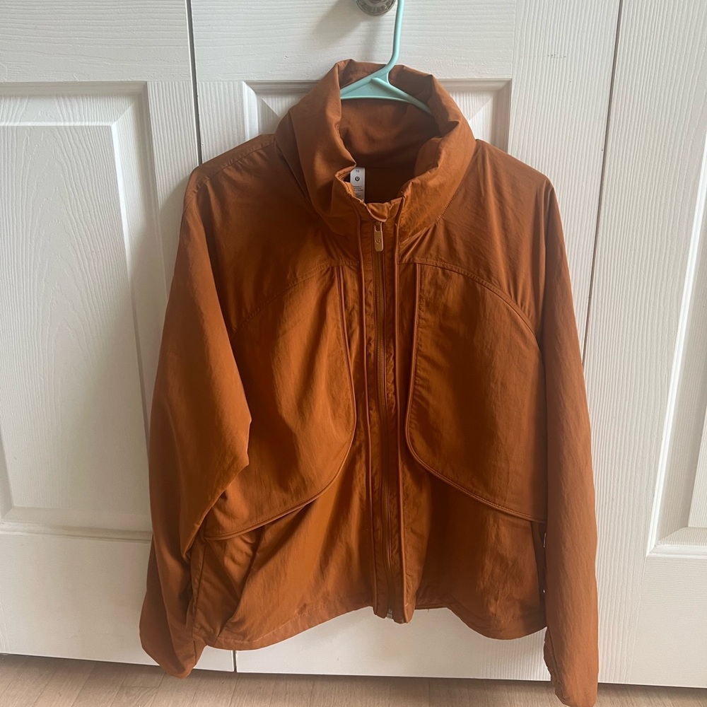 lululemon athletica Orange Bomber Jacket